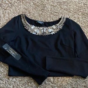 Black crop top